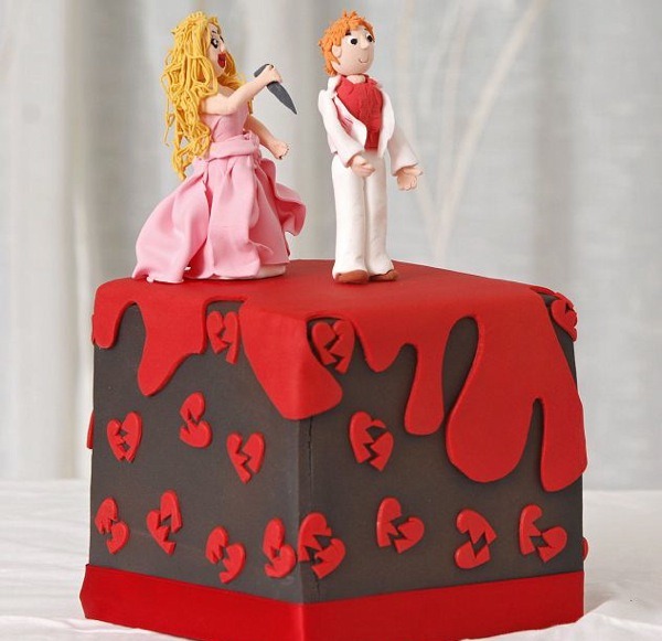 Оригинальные торты в честь развода