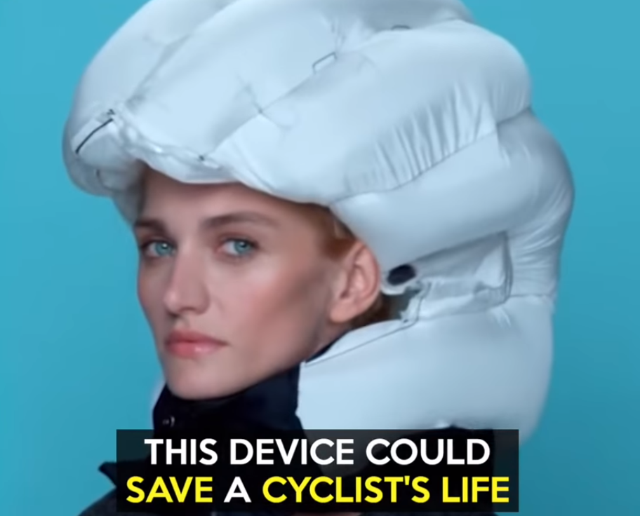 Первая в мире подушка безопасности для велосипедистов