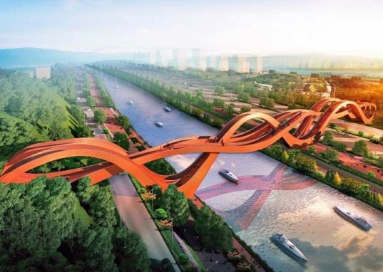 Необычный пешеходный мост в Китае — Chinese knot