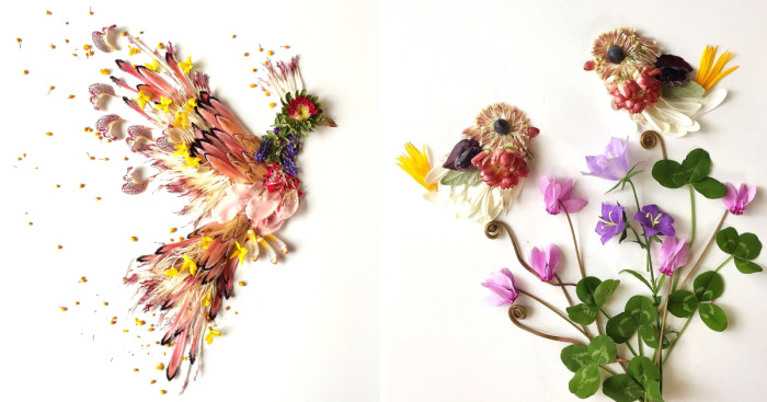 Художник из Сиэтла превращает цветы в картины
