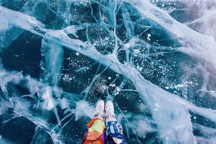 Лед, снег, холод и безумная красота Байкала