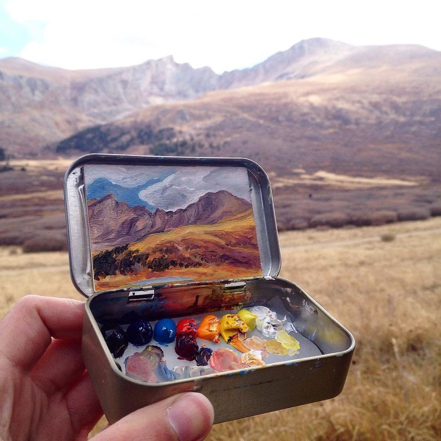 Путешествия по Америке с пейзажами в коробках от мятных конфет