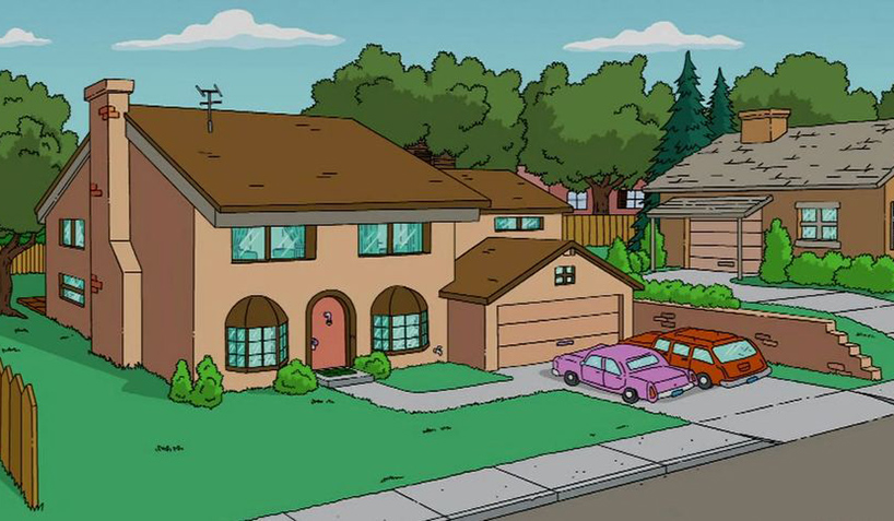 Как выглядел бы дом Симпсонов, если бы они обратились к архитекторам перед его постройкой