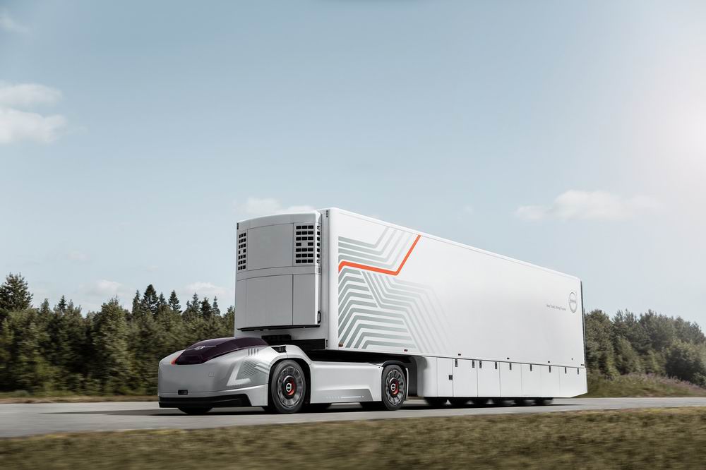 Volvo анонсировали новый беспилотный грузовик Vera